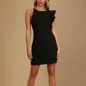 Lulu’s Black One-Shoulder Dress